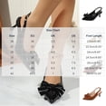 thumbnail image 3 of Miluxas Bow Slingback Kitten Heels for Women - Patent Leather Pointed Toe Pumps, Perfect for office, Bridal Events, Date Night and Special Occasions Wine 9(42), 3 of 9