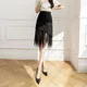 thumbnail image 4 of Falda de malla adelgazante de cintura alta para mujer Nueva primavera verano 2024 Vestido largo de línea A Versátil Cadera irregular que cubre, 4 of 4