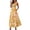 Yellow, variant on Taqqpue Women's Summer Dresses Boho Spaghetti Strap Sleeveless Square Neck Tie Shouder Casual Sundress Floral Printed Flowy A Line Mini Dress Beach Vacation Dresses