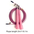 thumbnail image 2 of pitrice Speed Skipping Wire Rope Indoor Outdoor Jumping Rope Weight Loss Exercise Home Gym Workout Tool, Pink, 2 of 9