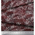 thumbnail image 3 of Soimoi Orange Cotton Duck Fabric Leopard Animal Skin Printed Fabric 1 Yard 42 Inch Wide, 3 of 3
