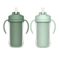 thumbnail image 3 of Parent's Choice Insulated Sippy Cup with Straw and Handles, 2x300ml Cups, 12m+, Green, 3 of 5