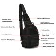 thumbnail image 3 of Tactical Water-Proof Cross-Body Shoulder/Chest Sling Backpack Molle Lightweight Compact Travel Bag for Samsung Galaxy A15 5G - Black, 3 of 9