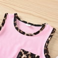thumbnail image 6 of Penkiiy Toddler Kids Baby Girls Leopard Print Vest Shorts Outfits Set Sports Clothes Princess Costume Casual Cartoon Printed 2-3 Years Pink On Clearance, 6 of 9