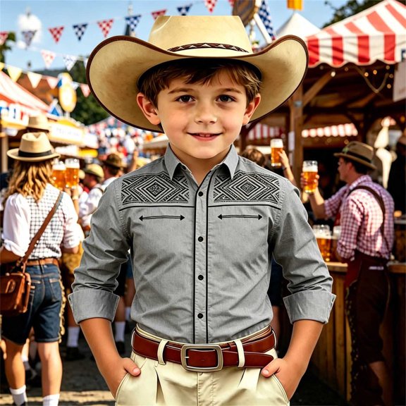 Toddler Kids Girls Boys Shirt Tops Long Sleeve Fashion Chest Print Casual Collar Shirt Casual Summer Tees 10-11 Years