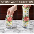 thumbnail image 6 of 2 Pcs Pioneer Flower Floral Print Pattern Kitchen Towels, Funny Microfiber Dish Towel Set, 18" X 26" Tea Towels, 6 of 6