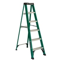 Louisville Ladder 6' Fiberglass Step Ladder, 10' Reach, 225 lbs Load Capacity, FS4006