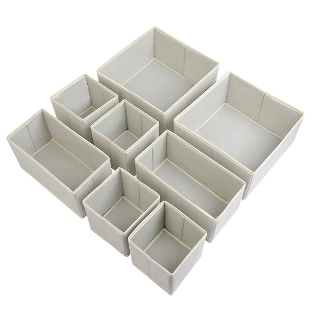 Caja De Almacenamiento De Calcetines Organizador De Cajón Ahorrador De Espacio, Contenedor De Almacenamiento De Armario Plegable, Cubo De Almacenamiento De Tela No Tejida Para El Hogar Y La Oficina Noticed HA019840-00