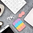 thumbnail image 4 of Fidget Toy Headphone Case Compatible with AirPods, Push Pop Bubble Silicone Protecive Earphone Case with 1 Dimple Toy, Soft Protecive Shell Shockproof Earphone Cover (Multicolor 05, For Airpods Pro 3), 4 of 6