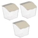 thumbnail image 1 of Contenedor de ajo de pared, elegante y transparente, para cebolla, cocina, 3 unidades, 1 of 12