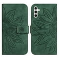 thumbnail image 2 of Cowithday Flip Wallet Cover Case for Samsung Galaxy A14 5G Phone, A14 5G Cases for Cell Phones, PU Leather Embossed Sunflower Shockproof Kickstand Slim Case for Samsung A14 5G 6.6 inch, Green, 2 of 11