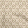 thumbnail image 1 of oneOone Cotton Flex Light Beige Fabric Damask With Floral Sewing Craft Projects Fabric Prints By Yard 40 Inch Wide, 1 of 4