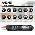 thumbnail image 3 of ANENG Digital Pen Multimeter NCV AC/DC Voltmeter Ohmmeter Resistance Capacitance Frequanecy Live Line Test Handheld 4000 Counts LCD Backlight Tester with Data Hold and Flashlight, 3 of 7