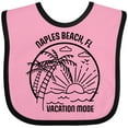 thumbnail image 3 of Inktastic Summer Vacation Mode Naples Beach Florida Boys or Girls Baby Bib, 3 of 4