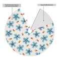 thumbnail image 2 of Yiaed Flower Leaves Print Christmas Tree Skirt , Tree SkirtsTree Mat for Christmas Winter Holiday Indoor Decorations-48", 2 of 7