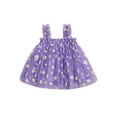 thumbnail image 1 of SUNSIOM Robe d'Été Sans Manches pour Filles, Robe Princesse en Tulle à Fleurs, 1 of 8