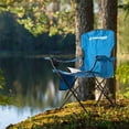 thumbnail image 3 of Wakeman 300lb Capacity Camping Chair with Cupholder and Cooler, Blue, 3 of 8