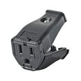 thumbnail image 2 of Leviton Clamptite Hinged Cord Outlet 3W102-E - 2-Pole 3-Wire 15A 125V - Black, 2 of 2