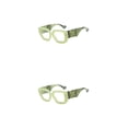 thumbnail image 2 of Gafas de Lectura Qarigey Marco Grande Diseño Cuadrado Aleación Transparente Hipermetropía, 2 of 6