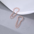thumbnail image 4 of Solid 925 Sterling Silver Cuff Earrings Chain Cartilage Wraps for Women Teens Minimalist Cuff Earrings No Piercing, 4 of 11