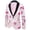 Peach, variant on i·FineLong Men's Shimmer Disco Suit Jacket Teal Gold Two Button Performance Singer Host