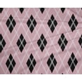 thumbnail image 4 of oneOone Polyester Lycra Pastel Pink Fabric Argyle Check Sewing Craft Projects Fabric Prints By Yard 56 Inches Wide, 4 of 4