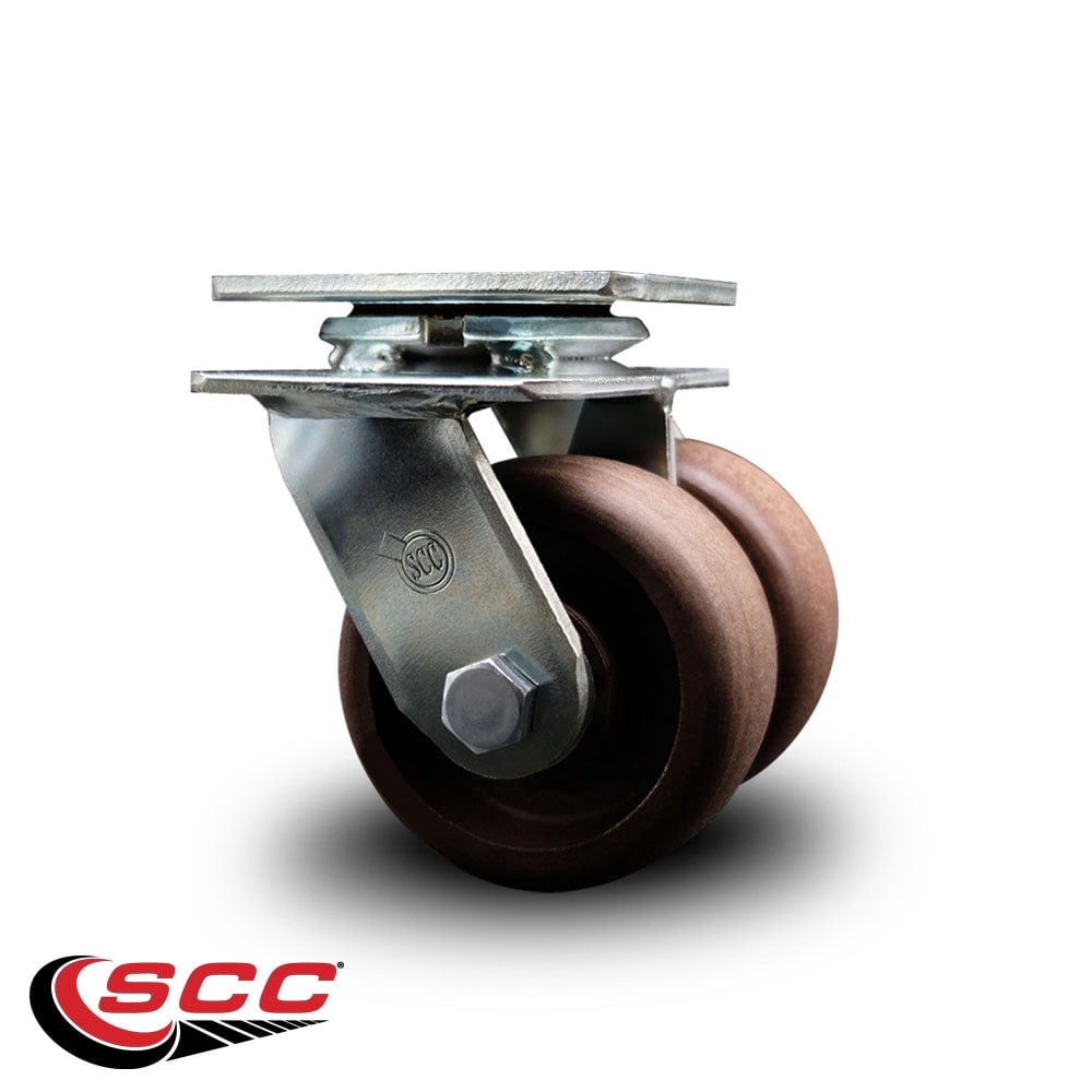 4 Inch Dual High Temp Glass Filled Nylon Wheels Swivel Caster SCC