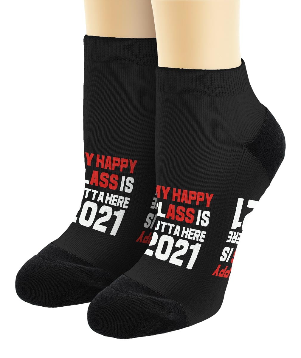 THISWEAR 2021 Grad Gifts Class Of 2021 Socks Graduation Crew Socks