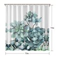 thumbnail image 5 of Waterproof Beautiful Colorful Floral Shower Curtain 72x72 Inch Boho Style Polyester Unique Shower Curtain for Bathroom Hotel Home Decor with 12 Plastic Hooks, 5 of 5