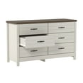 thumbnail image 6 of Lancaster Wood 6 Drawer Dresser, Ivory, by Hillsdale Living Essentials, 6 of 16