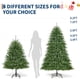 thumbnail image 2 of Prelit artificial christmas tree con 700 lights foldable stand on/off foot pedal ideal para para home party oficina (green) easy to assemble, 2 of 7