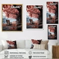 thumbnail image 4 of Designart "Silent Contemplation Pink Forest art painting" Landscape & Nature Floater Framed Canvas Print, 4 of 7