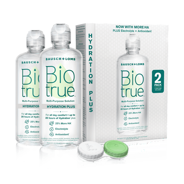 Biotrue Hydration Plus Contact Lens Solution, MultiPurpose Solution for Soft Contact Lenses