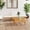 Cream/light brown, variant on vidaXL 2 Piece Patio Lounge Set with Dark Gray Cushions Teak Wood