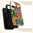 thumbnail image 4 of Cute Worm and Ladybug Phone Case, Colorful Patchwork Nature Design, Cute Apple and Butterfly Illustration iPhone Cover for iPhone 17 16 15 14 13 12 11 Plus Pro Max Mini, 4 of 6