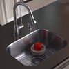Vigo VG15047 23" Single Basin Undermount Kitchen Sink with Aylesbury Stainless S