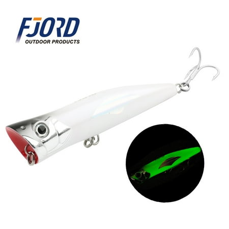 140mm 51g Popper Fishing Lure Sea Saltwater Hard Baits Floating UV Effect Swimbaits Surface Tuna Topwater Artificial Baits color 2