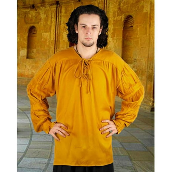 The Pirate Dressing C1009 Redbeard Shirt- Gold - 2XL