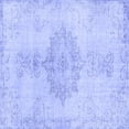 thumbnail image 1 of Ahgly Company Indoor Square Abstract Blue Contemporary Area Rugs, 4' Square, 1 of 4