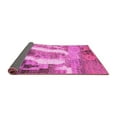 thumbnail image 2 of Ahgly Company Indoor Round Abstract Pink Modern Area Rugs, 4' Round, 2 of 4