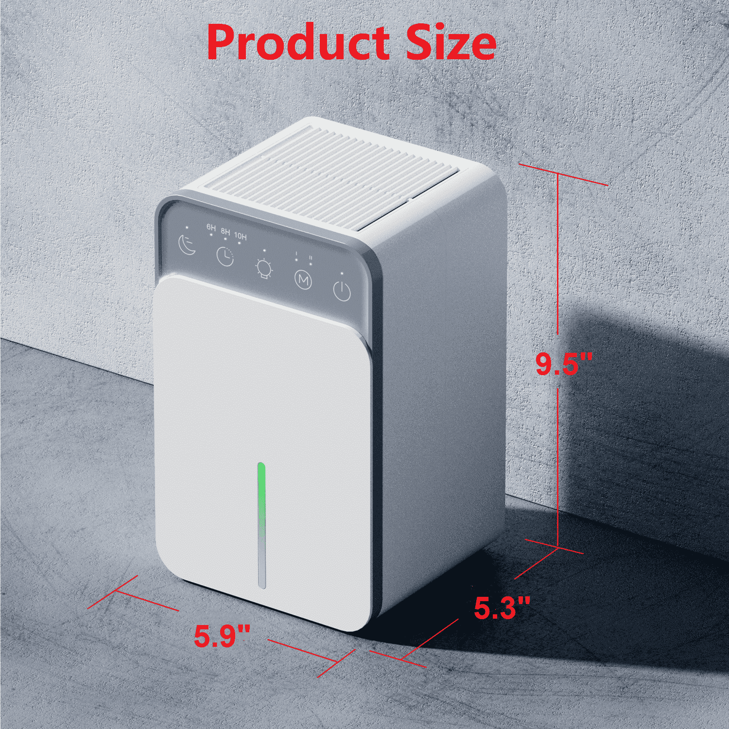 Dehumidifier for Home, 51 oz Water Tank, 1000 sq.ft Dehumidifier for Room Bedroom, Quite with Auto Shut Off