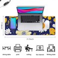 thumbnail image 5 of Long Mouse Pads for Desk,Pioneer Flower Floral Print Pattern Desk Mats on Top Of Desks, Desk Mouse Pad Extra Large with 3mm Non-Slip Base and Stitched Edge for Gaming,Office,Work,Home 31.5"x11.8", 5 of 6
