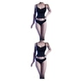 thumbnail image 4 of Bewildely 1 Juego de ropa interior de muñeca Sexy creativa hermosa realista escala 1/6 accesorios de muñecas de acción accesorio de adorno Negro 2piezas Bewildely CBP208991, 4 of 6