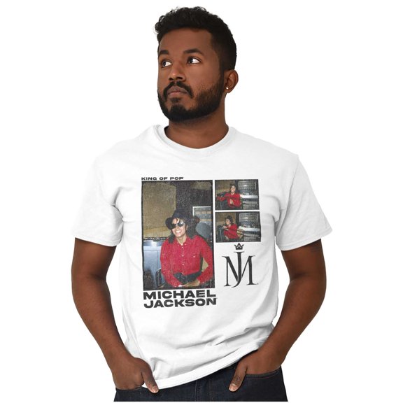 Michael Jackson Pop Studio Session Crew Neck Short Sleeve Graphic Tee Brisco Brands S