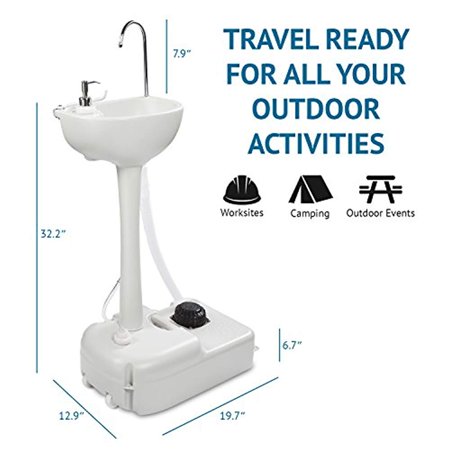Hike Crew Trade Portable Camping Sink 19 Liter Water Tank
