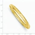 thumbnail image 2 of 14K Yellow Gold 4/16 Florentine Engraved Hinged Bangle Bracelet, 2 of 2