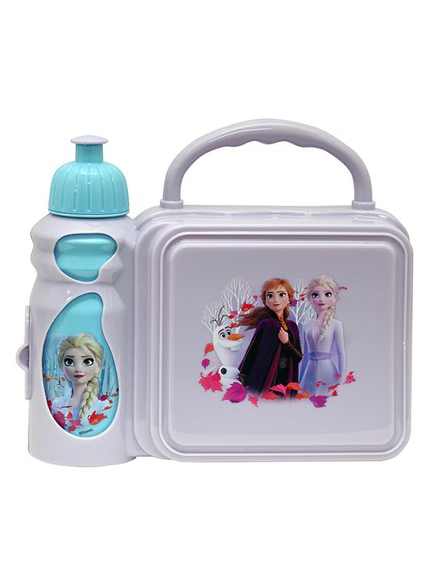 Disney Frozen Lunch Box and Drinks Bottle with Anna Elsa and Olaf 