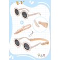 thumbnail image 3 of Sombrero solar Zando UPF 50+ para bebé con gafas de sol de 0 a 6 meses, color beige, 3 of 5
