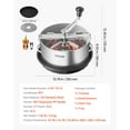 thumbnail image 4 of VEVOR Manual Leaf Trimmer, 12 in Reaper Bowl Bud Trimmer with Stainless Steel Blades, Visual Cutting , Wet & Dry Hydroponic Cutting Machine with Tray, Twisted Spin Cut for Plant Buds Flowers, 4 of 10