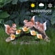 thumbnail image 3 of Figura de gnomo de jardín, lámpara solar con forma de ardilla para exteriores, gnomos de jardín con energía solar, adornos para césped, decoración solar para el jardín del hogar., 3 of 5